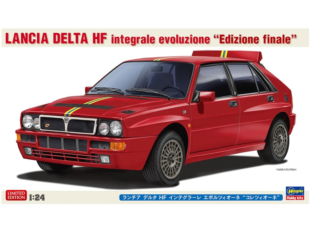 Lancia Delta HF Integrale „Edizione Finale“ 1:24 surenkamas modelis Hasegawa