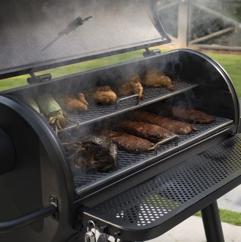 Lauko kepsninė-rūkykla Char-Griller Grand Champ Offset Smoker