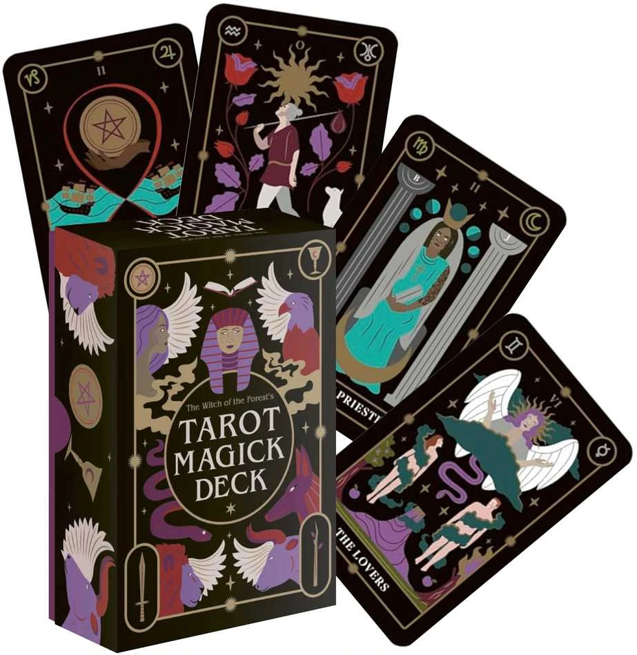 KNYGA Tarot kortos Witch of the Forest's Leaping Hare Press