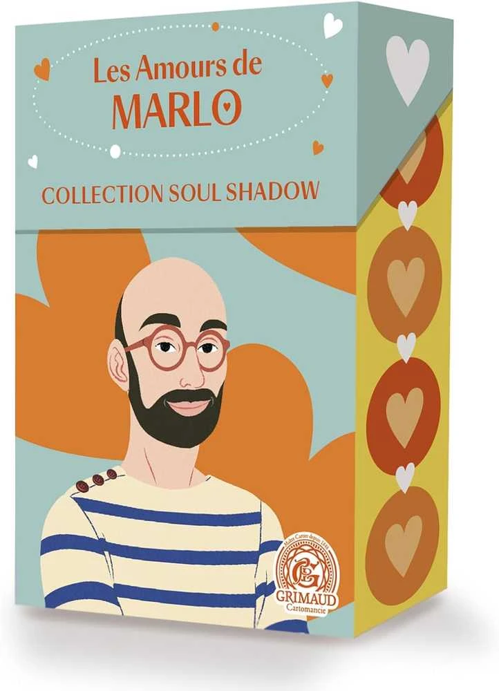 Grimaud Cartomancie Taro kortų rinkinys - Les Amours de Marlo Kortos 55 Oracle Kortos Kompaktiškas Formatas