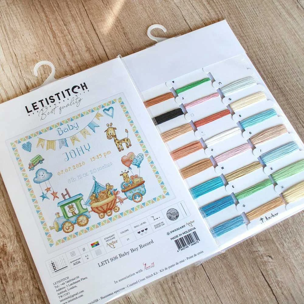 LetiStitch luca S Baby Boy Record SLETI936