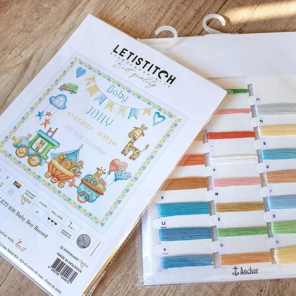 LetiStitch luca S Baby Boy Record SLETI936