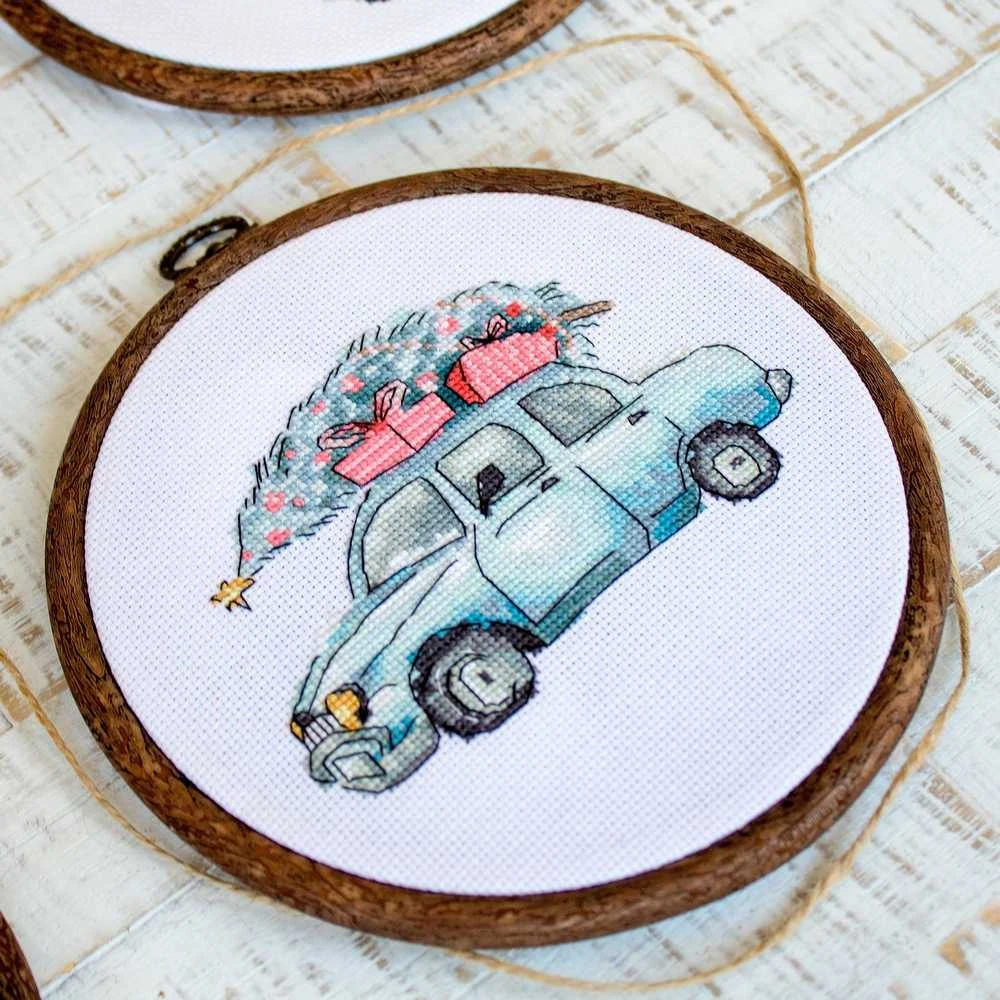 LetiStitch luca S Kalėdiniai retro automobiliai SLETI965