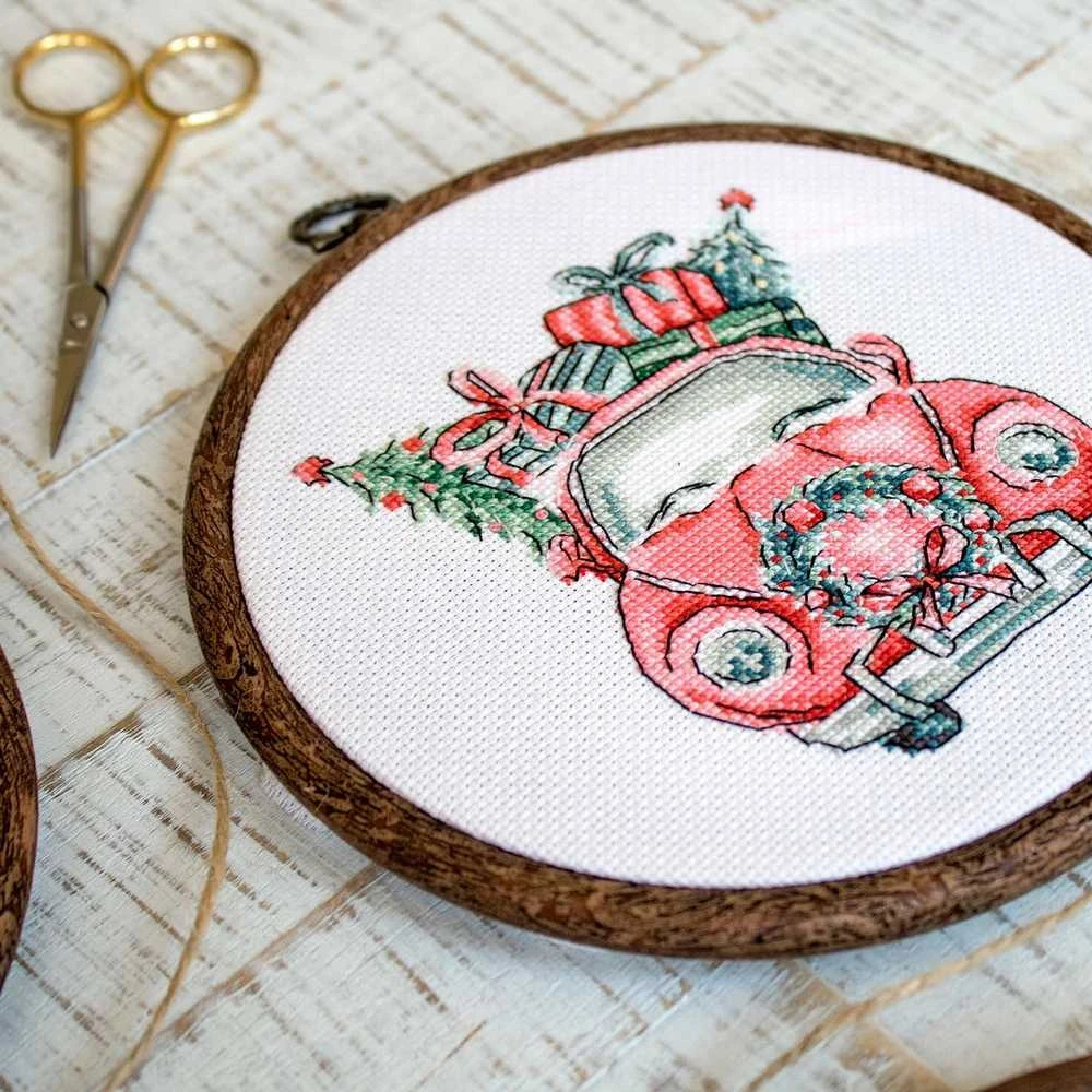 LetiStitch luca S Kalėdiniai retro automobiliai SLETI965
