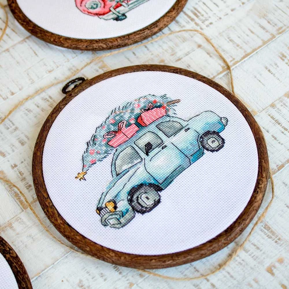 LetiStitch luca S Kalėdiniai retro automobiliai SLETI965