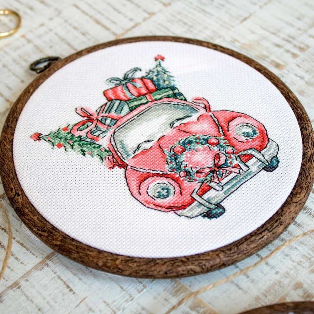 LetiStitch luca S Kalėdiniai retro automobiliai SLETI965