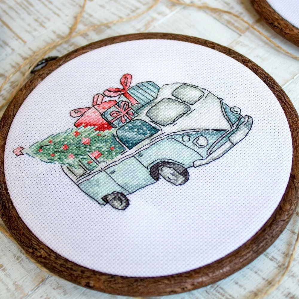 LetiStitch luca S Kalėdiniai retro automobiliai SLETI965