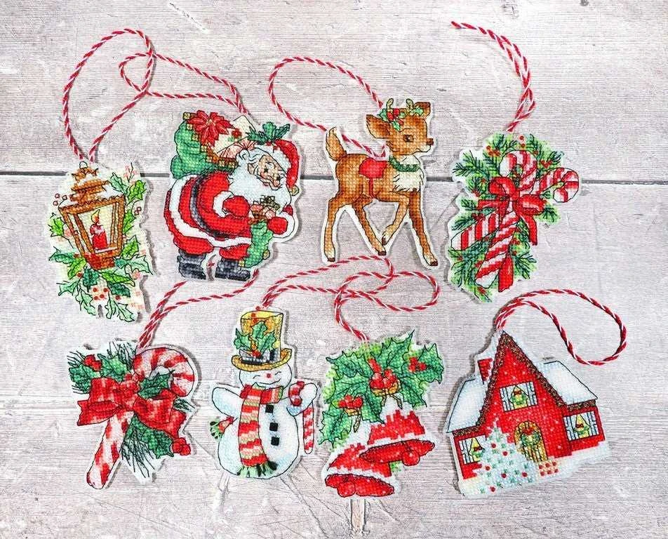 LetiStitch luca S Kalėdinių žaislų rinkinys Nr.1 SLETI966