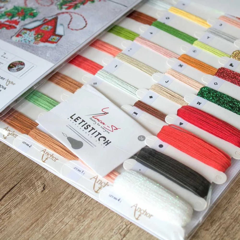 LetiStitch luca S Kalėdinių žaislų rinkinys Nr.1 SLETI966