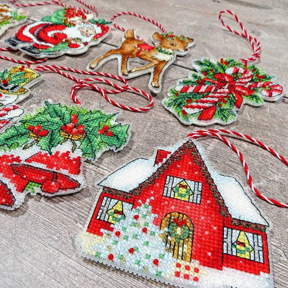 LetiStitch luca S Kalėdinių žaislų rinkinys Nr.1 SLETI966