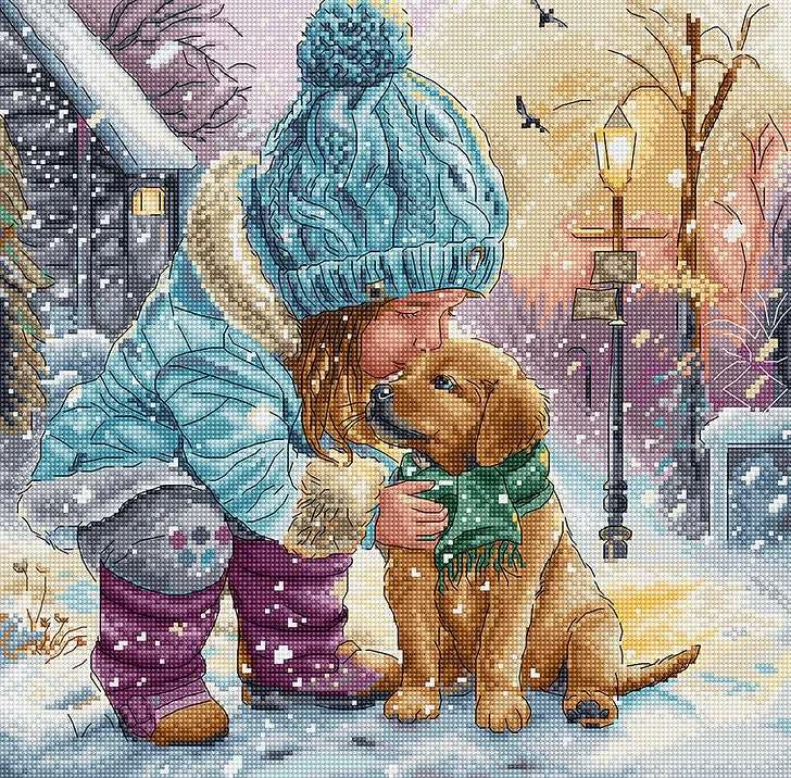 Letistitch Siuvinėjimo kryželiu rinkinys "Geriausi draugai" 28x27cm SLETIL9925