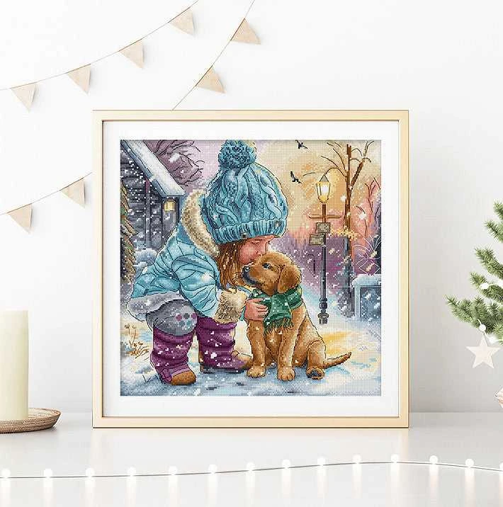 Letistitch Siuvinėjimo kryželiu rinkinys "Geriausi draugai" 28x27cm SLETIL9925