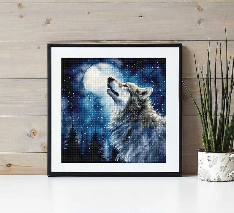 Letistitch Kryželiu siuvinėjimo rinkinys "Vidurnakčio sniegas" 24x24cm SLETIL9923
