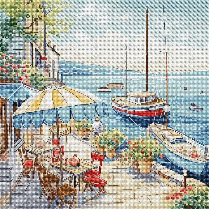 Letistitch Kryželiu siuvinėjimo rinkinys "Jūros peizažas" 26x26 cm SLETIL9927