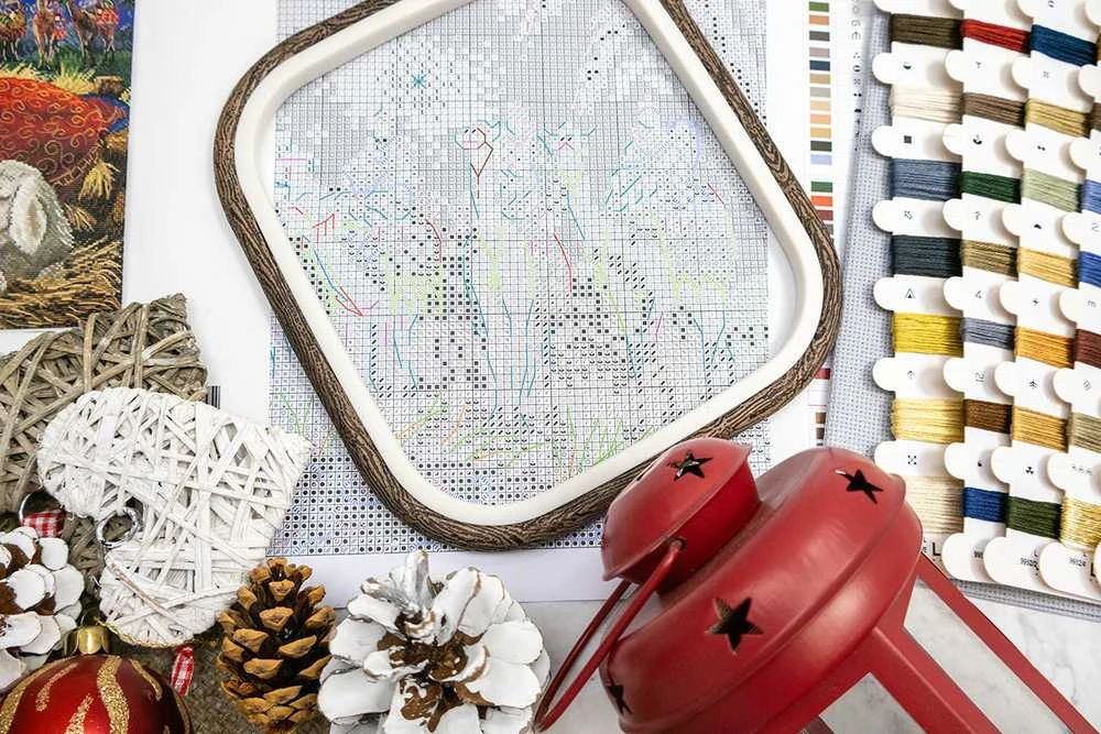 Letistitch Kryželių siuvinėjimo rinkinys „Kūdikis Jėzus“ 23x32 cm SLETIL9952