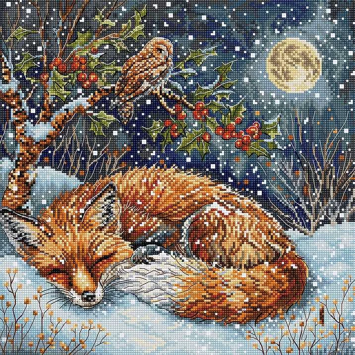 Letistitch Kryželiu siuvinėjimo rinkinys "Frosted Dreams" 26x26cm SLETIL9938