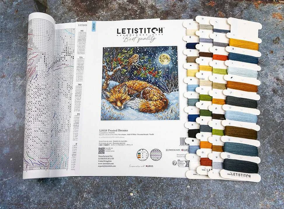 Letistitch Kryželiu siuvinėjimo rinkinys "Frosted Dreams" 26x26cm SLETIL9938