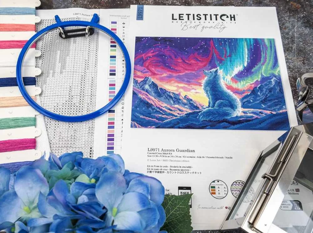 Letistitch Kryželių siuvinėjimo rinkinys „Auroros sergėtoja“ 34×24 cm