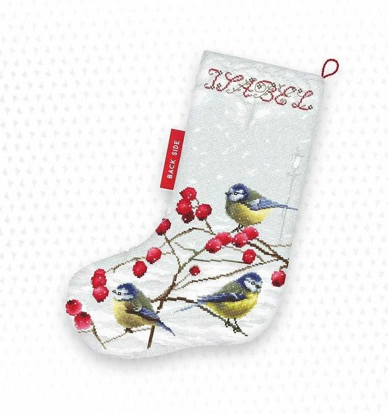 LetiStitch luca S (Nutrauktas) Mėlynųjų zylų kojinė SLETI949