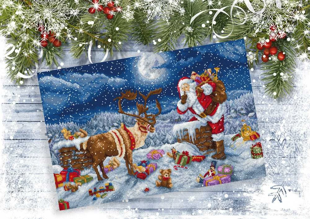 Letistitch Siuvinėjimo kryželiu rinkinys „Tylios nakties dovana“, 43×29 cm