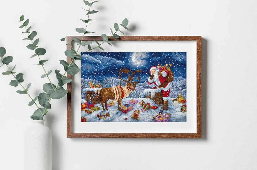 Letistitch Siuvinėjimo kryželiu rinkinys „Tylios nakties dovana“, 43×29 cm