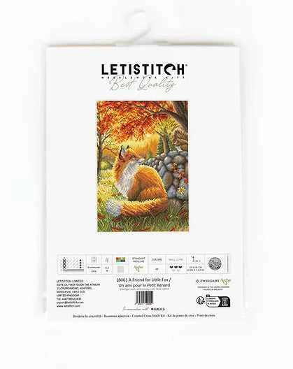 LetiStitch luca S (D) A Friend for Little Fox 27x19cm SLETIL8061