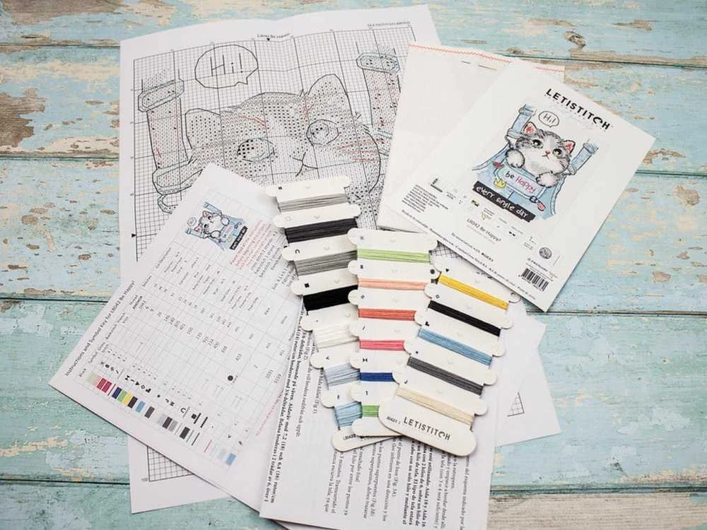 LetiStitch luca S Būk laimingas! SLETIL8042