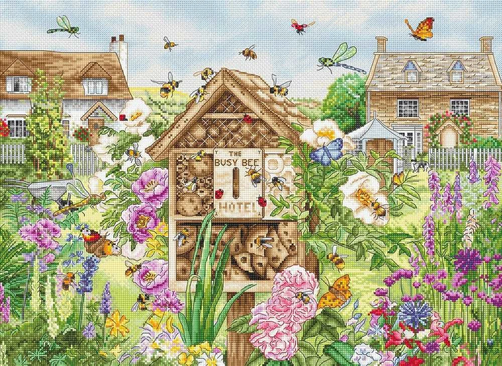 Letistitch Kryželiu siuvinėjimo rinkinys "Busy Bee Hotel" 41x30cm SLETIL8104