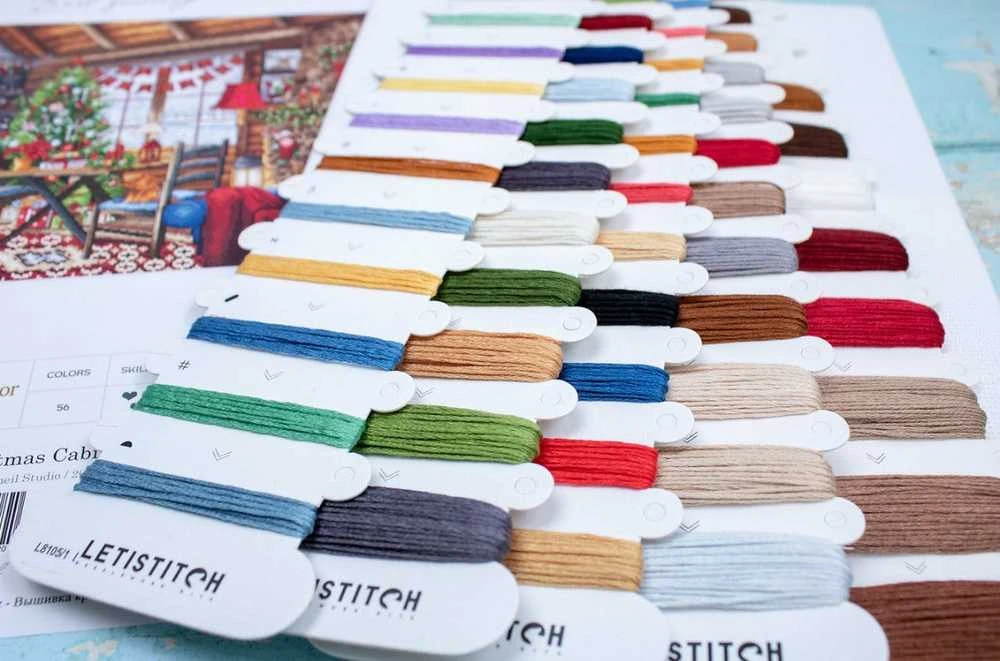 Letistitch Siuvinėjimo kryželiu rinkinys "Kalėdų namelis" 43x29cm SLETIL8105