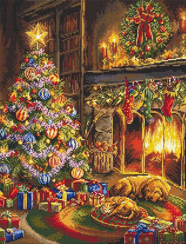 Letistitch Kryželiu siuvinėjimo rinkinys "Kūčių vakaras" 25x33cm SLETIL8106