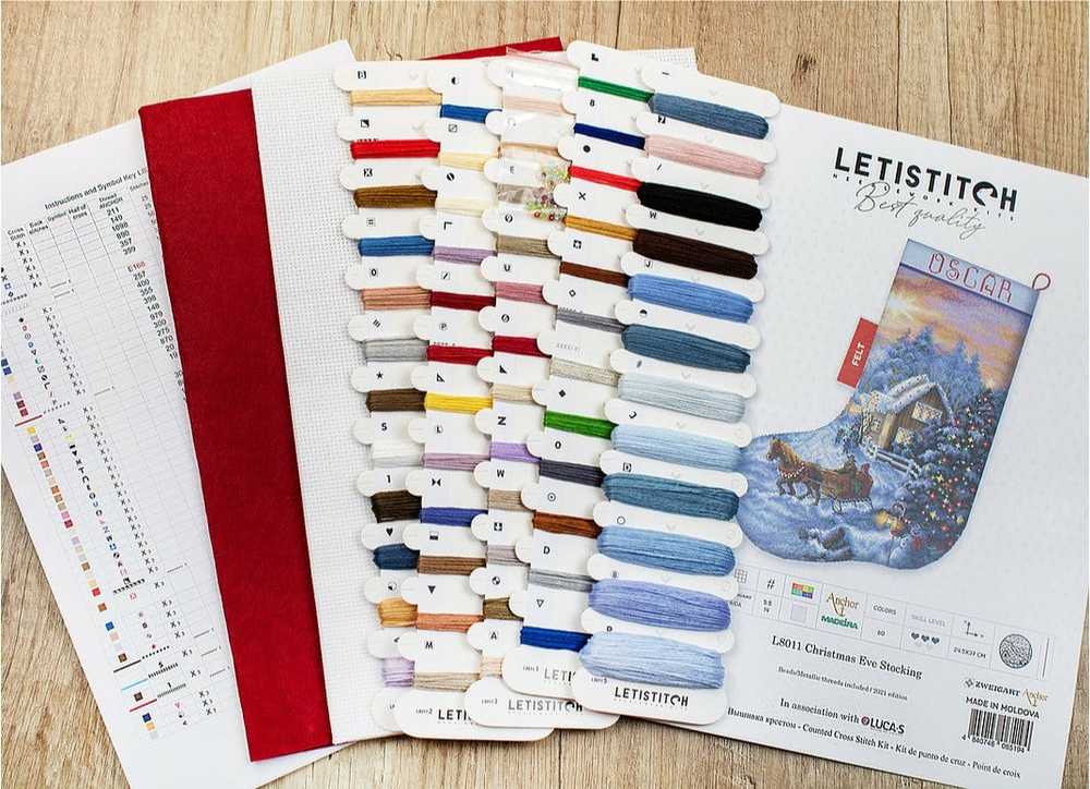 LetiStitch luca S Kalėdų kojinė SLETIL8011