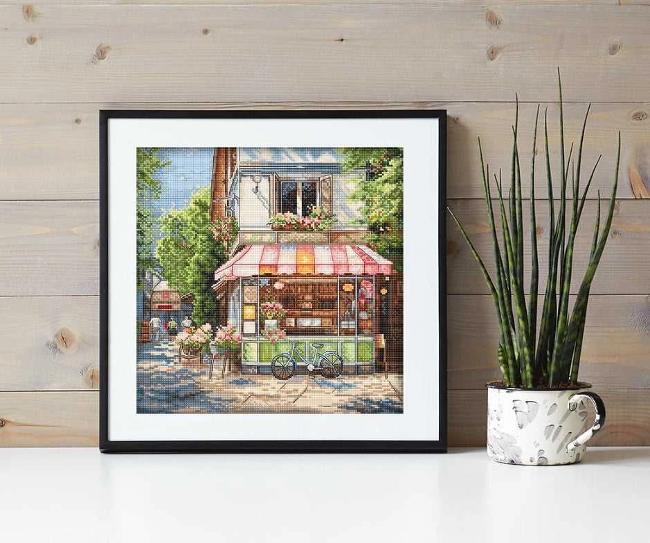 Letistitch Kryželiu siuvinėjimo rinkinys "Corner Shop" 24x24cm SLETIL8101