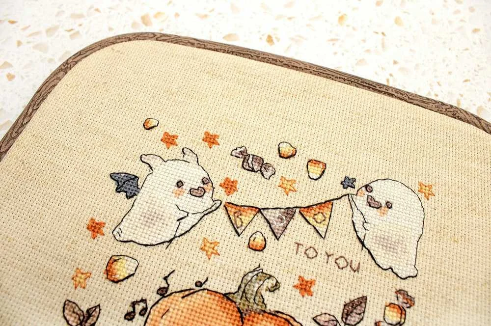 LetiStitch luca S Siūlų kryželiu rinkinys "Boo To You" 15x14cm SLETIL8814