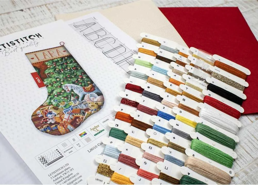 LetiStitch luca S Jaukus kalėdinis kojinė SLETIL8010