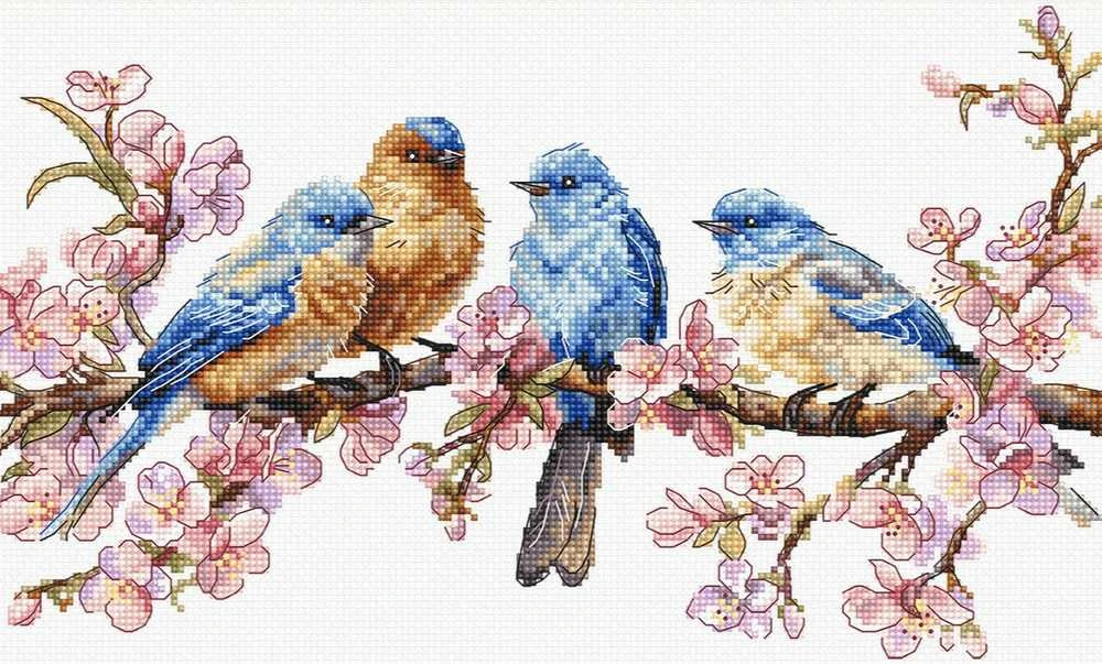 Letistitch Kryželiu siuvinėjimo rinkinys „Pavasario žiedas“ 16x27cm SLETIL8090