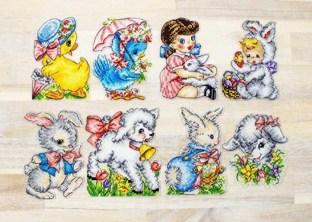 LetiStitch luca S Velykų ornamentų rinkinys iš 8 vnt. SLETIL8032
