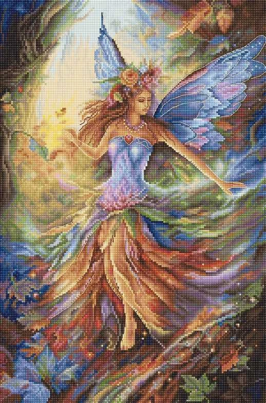 Letistitch Kryželio siuvinėjimo rinkinys "Faerie" 24x37cm SLETIL8100