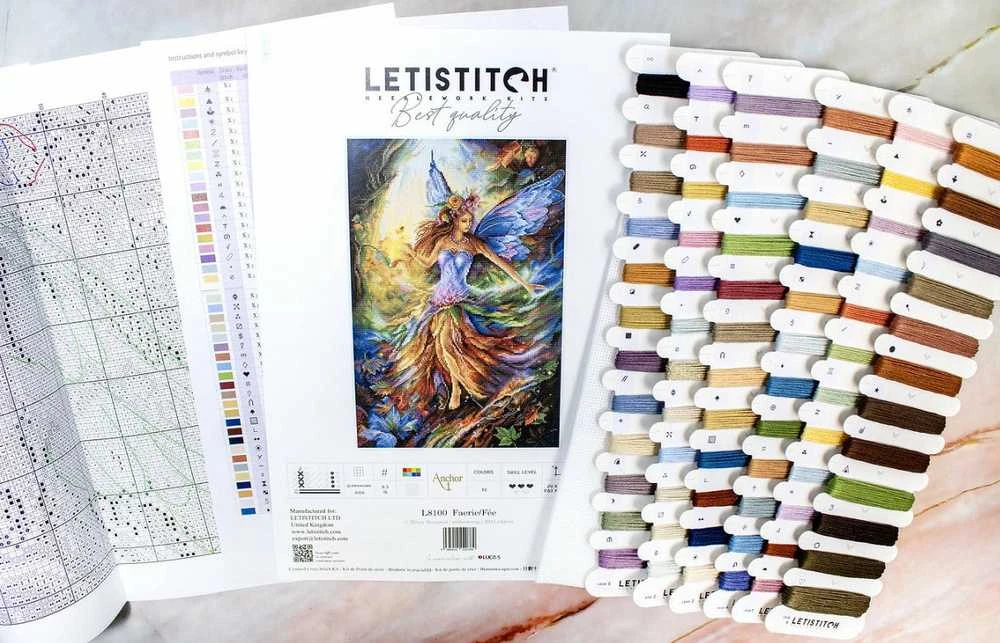 Letistitch Kryželio siuvinėjimo rinkinys "Faerie" 24x37cm SLETIL8100
