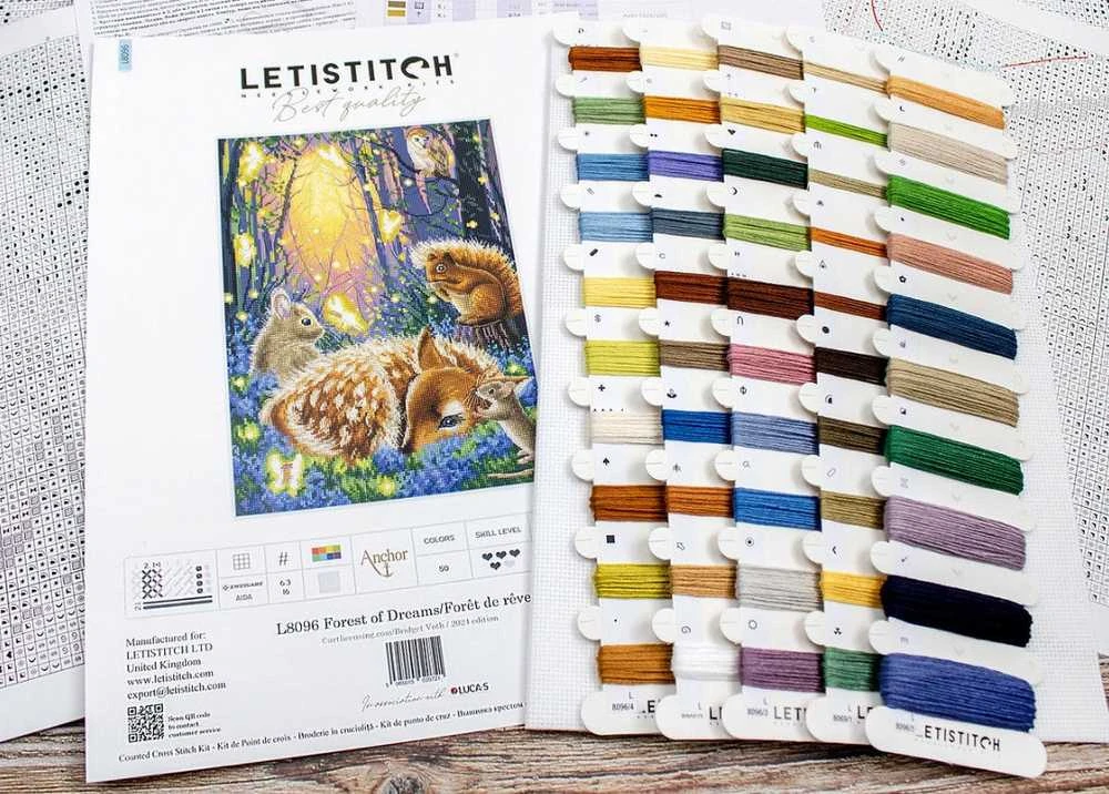 Letistitch Siuvinėjimo kryželiu rinkinys "Svajonių miškas" 21x30cm SLETIL8096