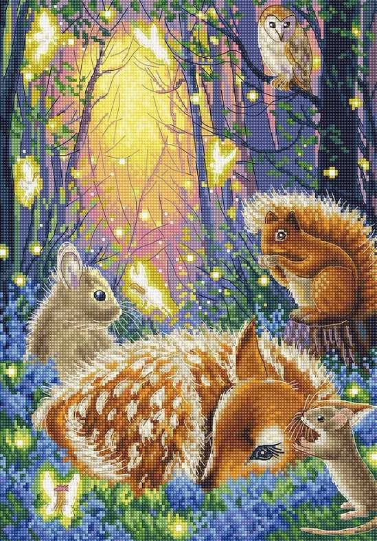 Letistitch Siuvinėjimo kryželiu rinkinys "Svajonių miškas" 21x30cm SLETIL8096