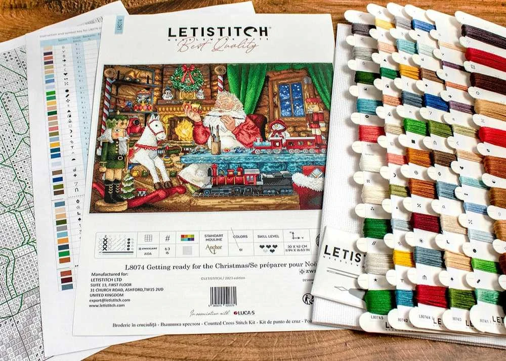 LetiStitch luca S Pasiruošimas Kalėdoms 42x30 cm SLETIL8074
