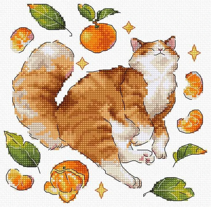 Letistitch Kryželiu siuvinėjimo rinkinys Imbieras 15x15cm SLETIL8804