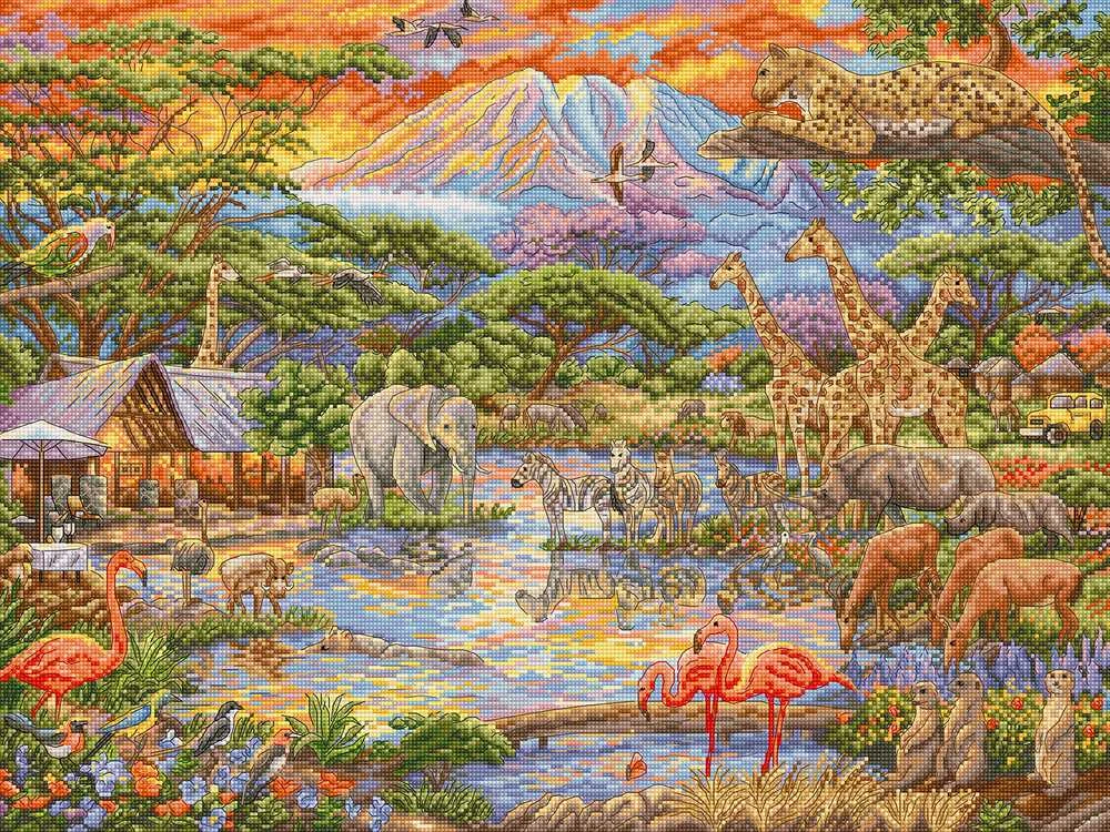 Letistitch Kryželio siuvinėjimo rinkinys "Wild Africa" 45x34 cm SLETIL9941