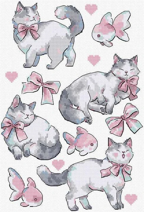 Letistitch Kryželiu siuvinėjimo rinkinys Rožinė Dreams 17x24cm SLETIL8801