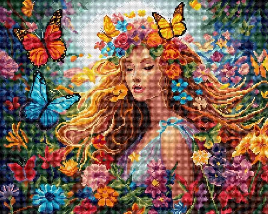LetiStitch luca S Kryželiu siuvinėjimo rinkinys Seasons: Summer 37x30cm SLETIL8223