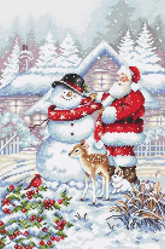 LetiStitch luca S Sniego senis ir Kalėdų senelis SLETIL8015