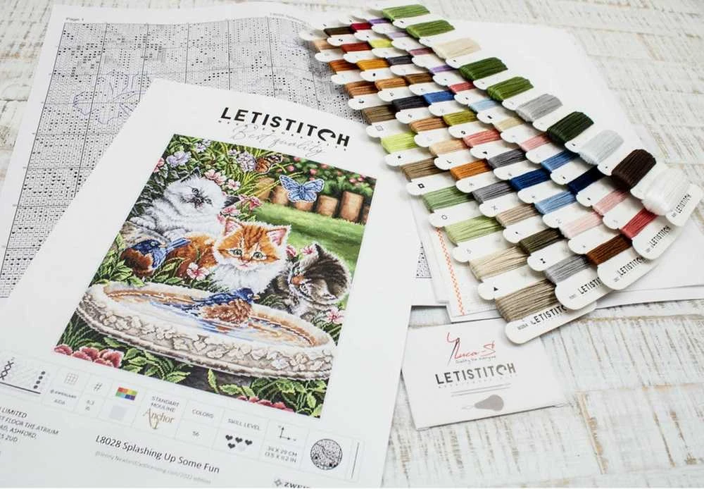 LetiStitch Siuvinėjimo rinkinys Splashing Up Some Fun SLETIL8028