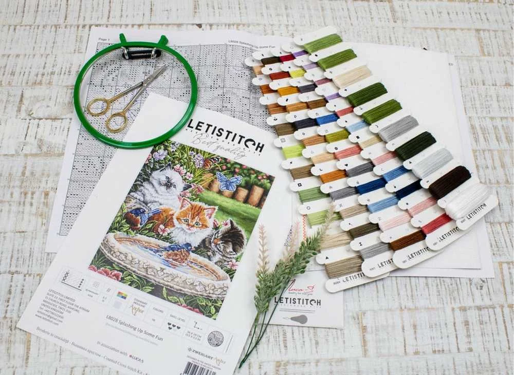 LetiStitch Siuvinėjimo rinkinys Splashing Up Some Fun SLETIL8028