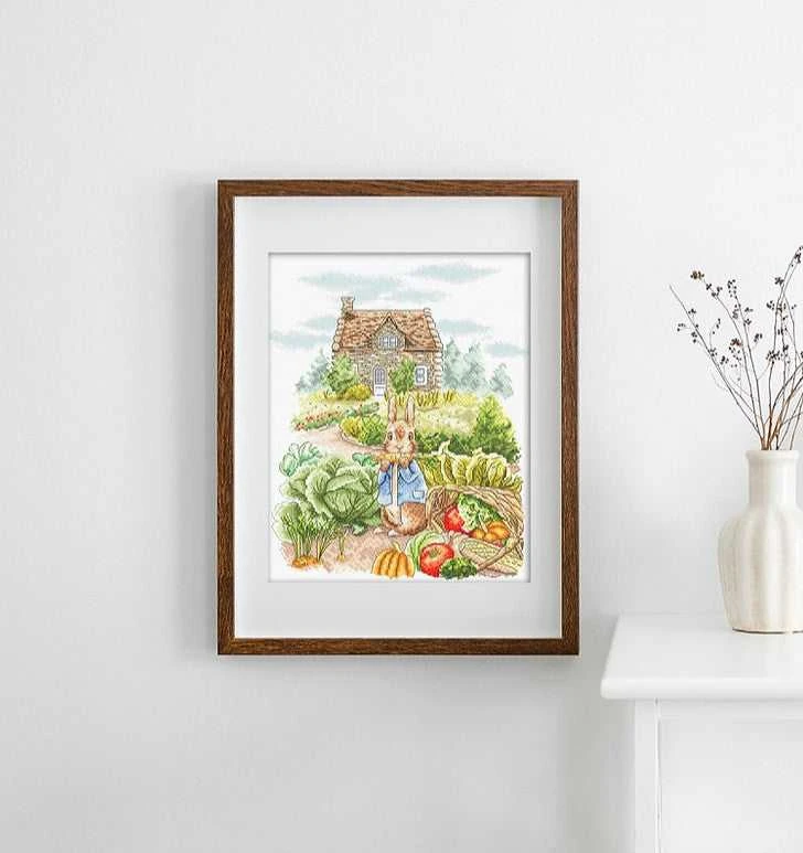 LetiStitch luca S Kryželiu siuvinėjimo rinkinys "Vasaros derlius" 22x27cm SLETIL8088