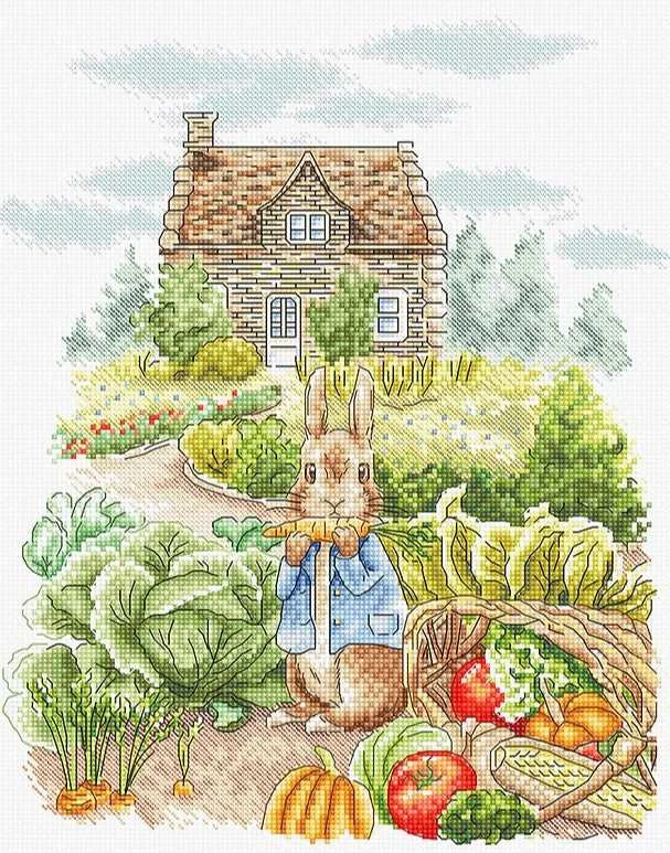 LetiStitch luca S Kryželiu siuvinėjimo rinkinys "Vasaros derlius" 22x27cm SLETIL8088